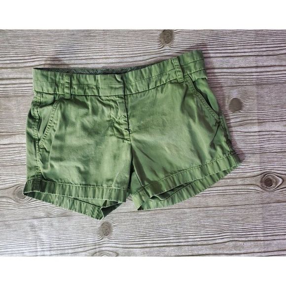 J. Crew Pants - J. Crew Olive Chino Shorts Size 2